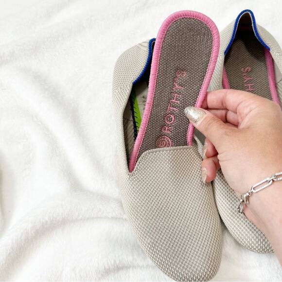 Rothy’s the loafer linen double stitch knit fabric slip on shoes size 8 - Picture 3 of 7